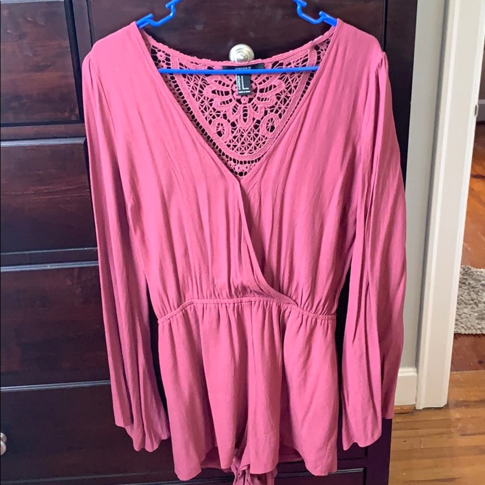 Mulberry color romper